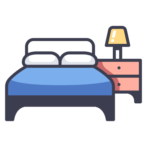 Bedroom design icon